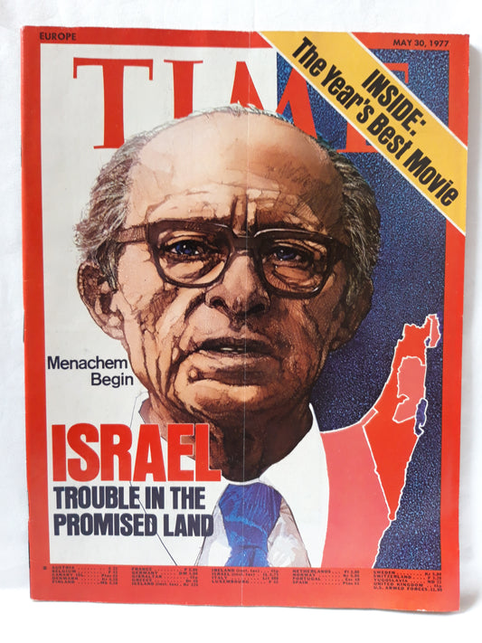 Time magazine Israel Menachem Begin Promised Land 30.05.1977 Mai 1977
