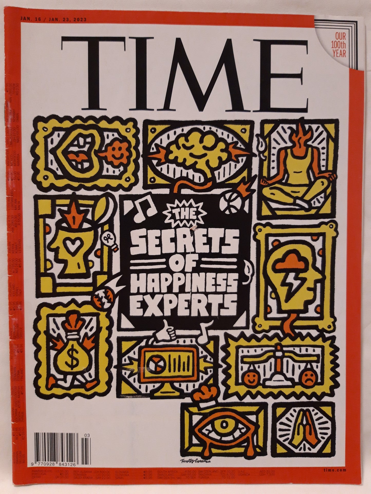 Time magazine Secrets of happiness experts 16.01./23.01.2023 16.Januar/23.Januar 2023