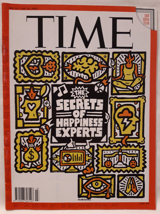 Time magazine Secrets of happiness experts 16.01./23.01.2023 16.Januar/23.Januar 2023