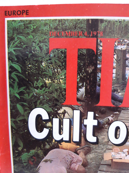 Time magazine Cult of Death Guyana 04.12.1978 Dezember 1978