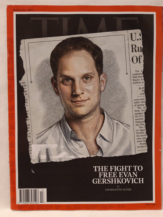 Time magazine The fight to free Evan Gershkovich 25.03.2024 25.März 2024