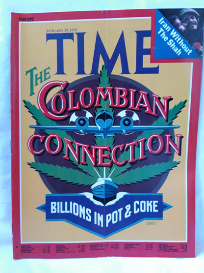 Time magazine The Colombian Connection Billions in pot&coke 29.01.1979 Januar 1979