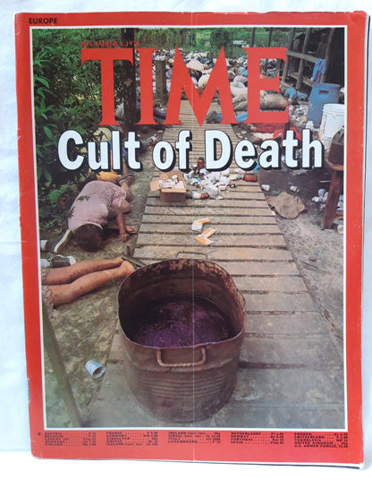 Time magazine Cult of Death Guyana 04.12.1978 Dezember 1978