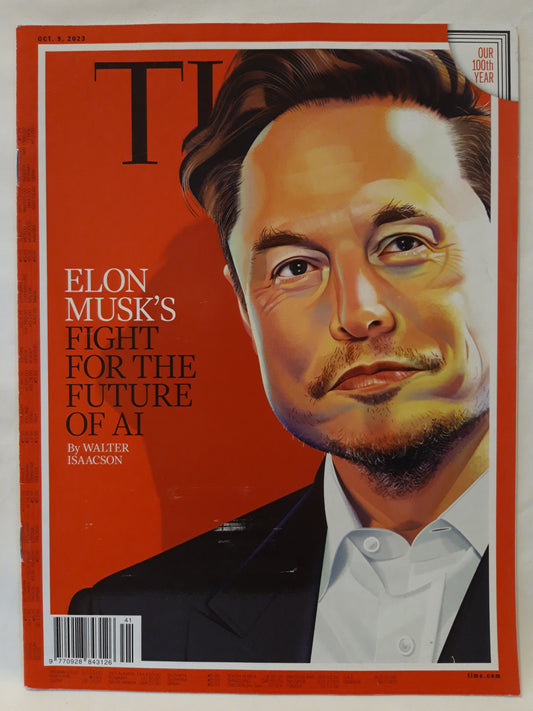 Time magazine Elon Musk's fight for the future 09.10.2022 9.Oktober 2023
