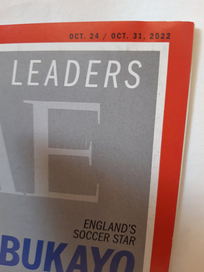 Time magazine England's soccer star Bukayo Saka 24./31.10.2022 24./31.Oktober 2022