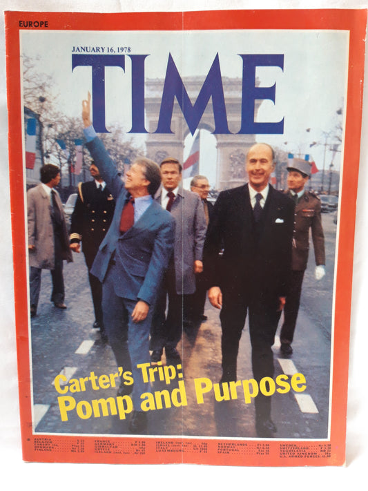 Time magazine Carter's Trip: Pomp and Purpose 16.01.1978 Januar 1978