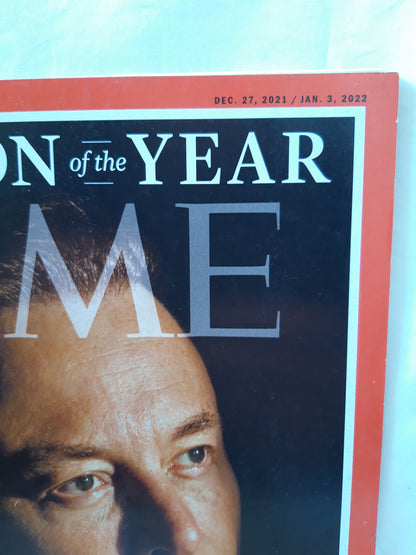Time magazine Person of The Year Elon Musk 27.12.2021/03.01.2022 27.Dezember 2021/03.Januar 2022
