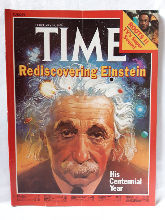 Time magazine Rediscovering Einstein 19.02.1979 Februar 1979 Albert Einstein His Centennial Year