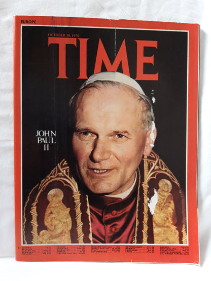 Time magazine John Paul II 30.10.1978 Oktober 1978