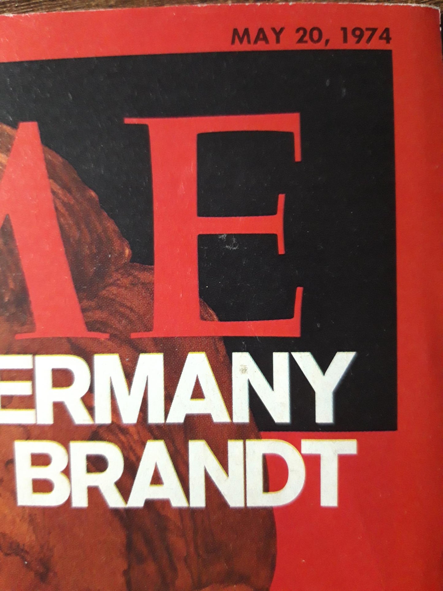 Time magazine Germany after Brandt Helmut Schmidt 20.05.1974 Mai 1974