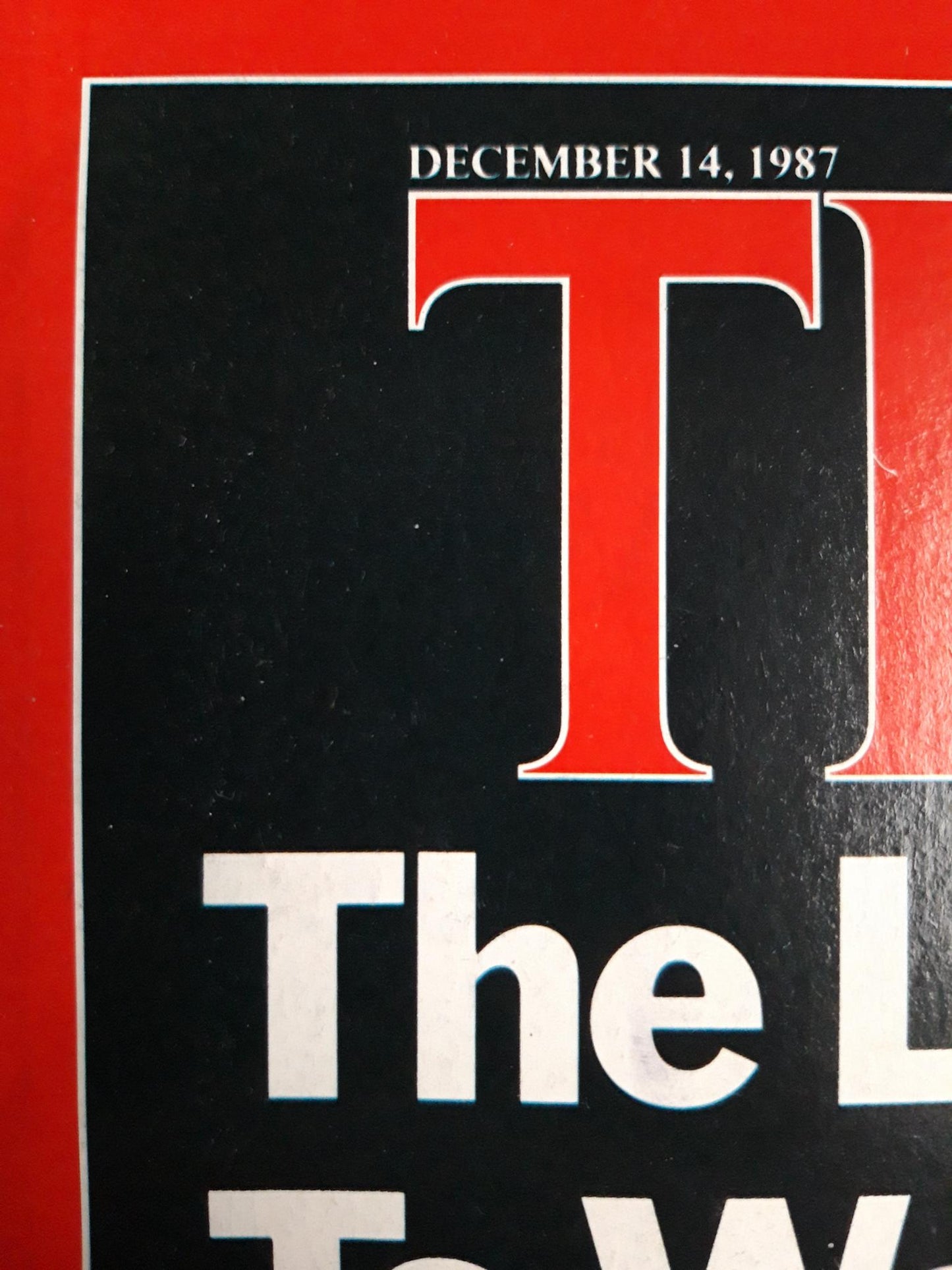 Time magazine The Long Road To Washington Mikhail Gorbachev France Making Up With Iran 14.12.1987 Dezember 1987 No. 50