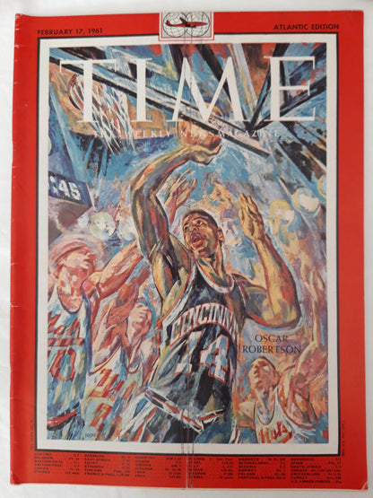 Time magazine Atlantic Edition Oscar Robertson 17.02.1961 Februar 1961
