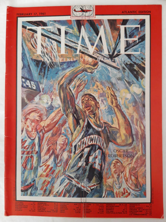 Time magazine Atlantic Edition Oscar Robertson 17.02.1961 Februar 1961