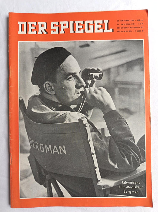 Der Spiegel Schwedens Film-Regisseur Ingmar Bergman 26.10.1960 Nr. 44 26. 26nd Oktober October 1960