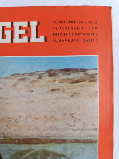 Der Spiegel Assuan - Pharao Nasser 21.09.1960 Nr. 39 21. September 1960
