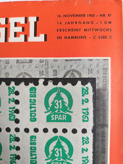 Der Spiegel Handelsketten-Präsident Hagen 16.11.1960 Nr. 47 16. 16th November 1960