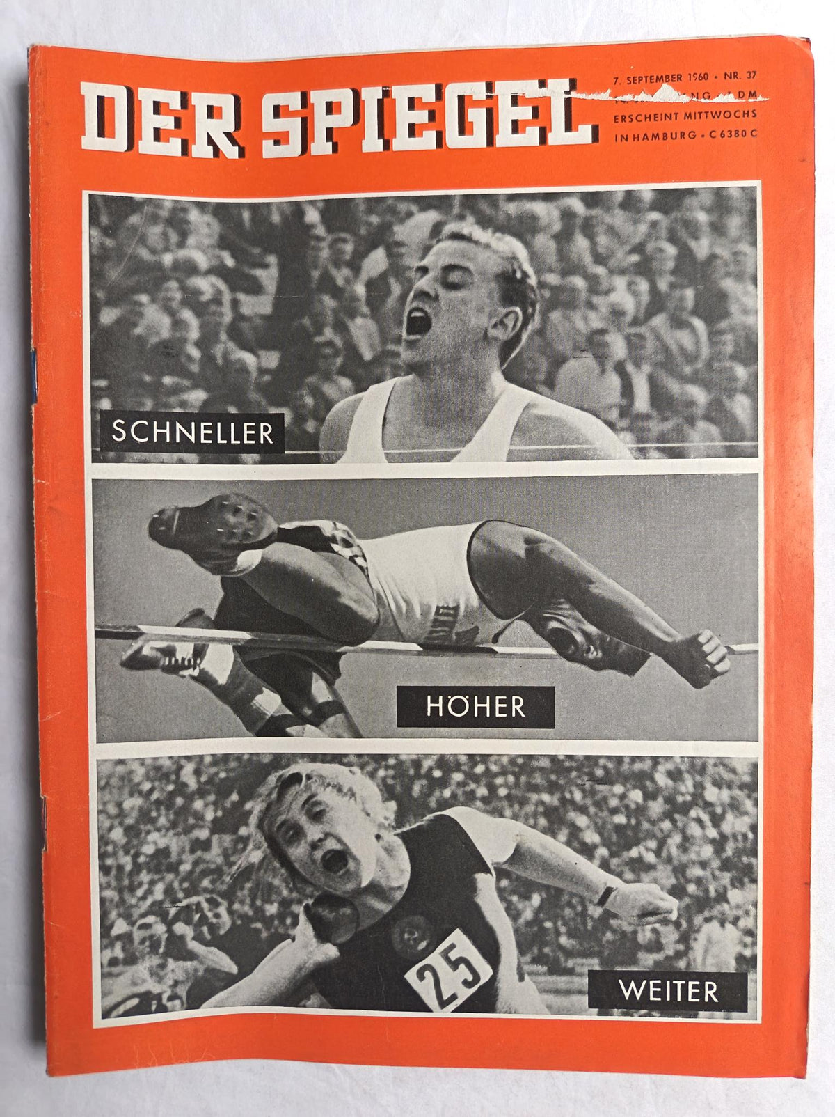 Der Spiegel Schneller Höher Weiter 07.09.1960 Nr. 37 7. 7th September 1960