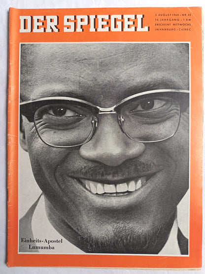 Der Spiegel Einheits-Apostel Lumumba 03.08.1960 Nr. 32 03. August 1960