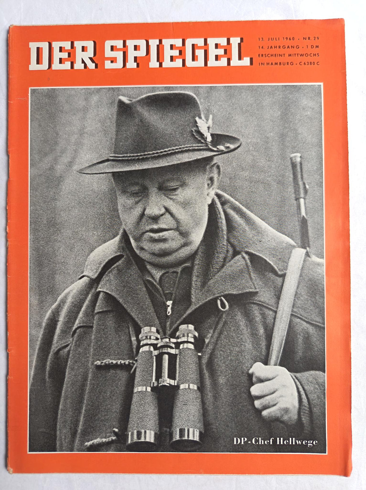 Der Spiegel DP - Chef Heinrich Hellwege 13.07.1960 Nr. 29 13th 13. Juli JUly 1960