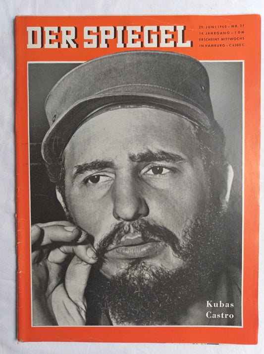 Der Spiegel Cuba Fidel Castro 29.06.1960 Nr. 27 29th 29. Juny Juni 1960