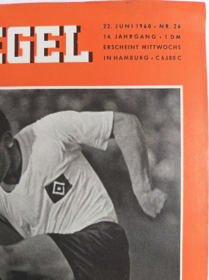 Der Spiegel Tor Schütze Seeler 22.06.1960 Nr. 26 22th 22. Juny Juni 1960