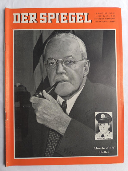 Der Spiegel Abwehr-Chef Dulles 25.05.1960 Nr. 22 25th 25. Mai May 1960