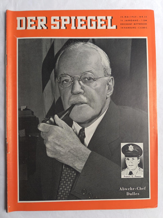 Der Spiegel Abwehr-Chef Dulles 25.05.1960 Nr. 22 25th 25. Mai May 1960