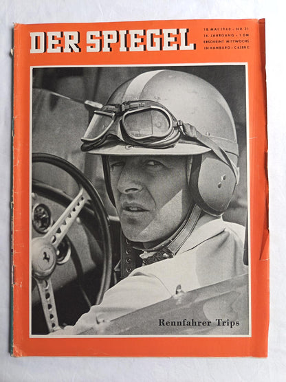 Der Spiegel Rennfahrer Trips 18.05.1960 Nr. 21 18th 18. May 1960