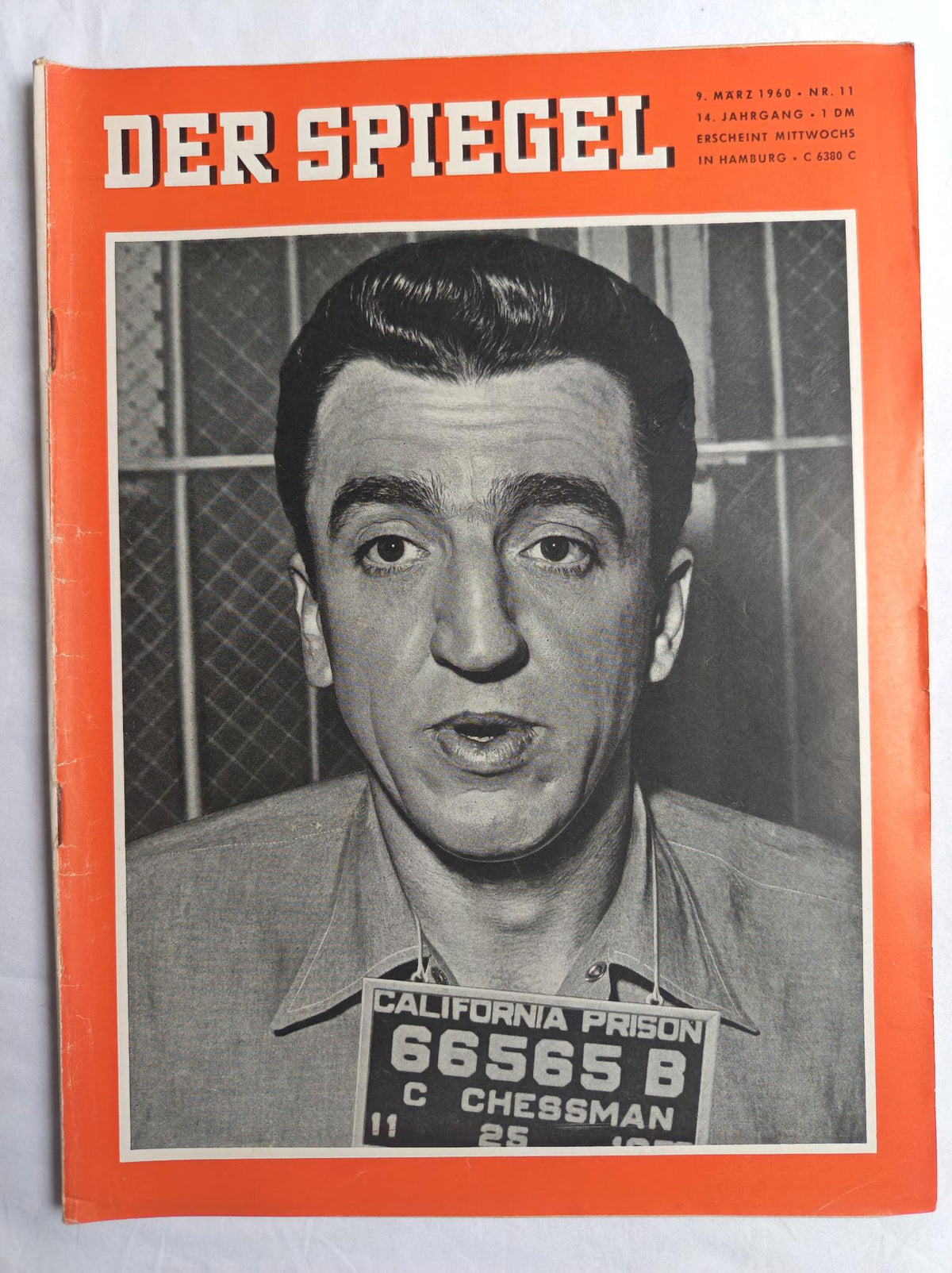 Magazine Zeitschrift Der Spiegel California Prison Chessman 09.03.1960 Nr. 11 09th 09. March März 1960