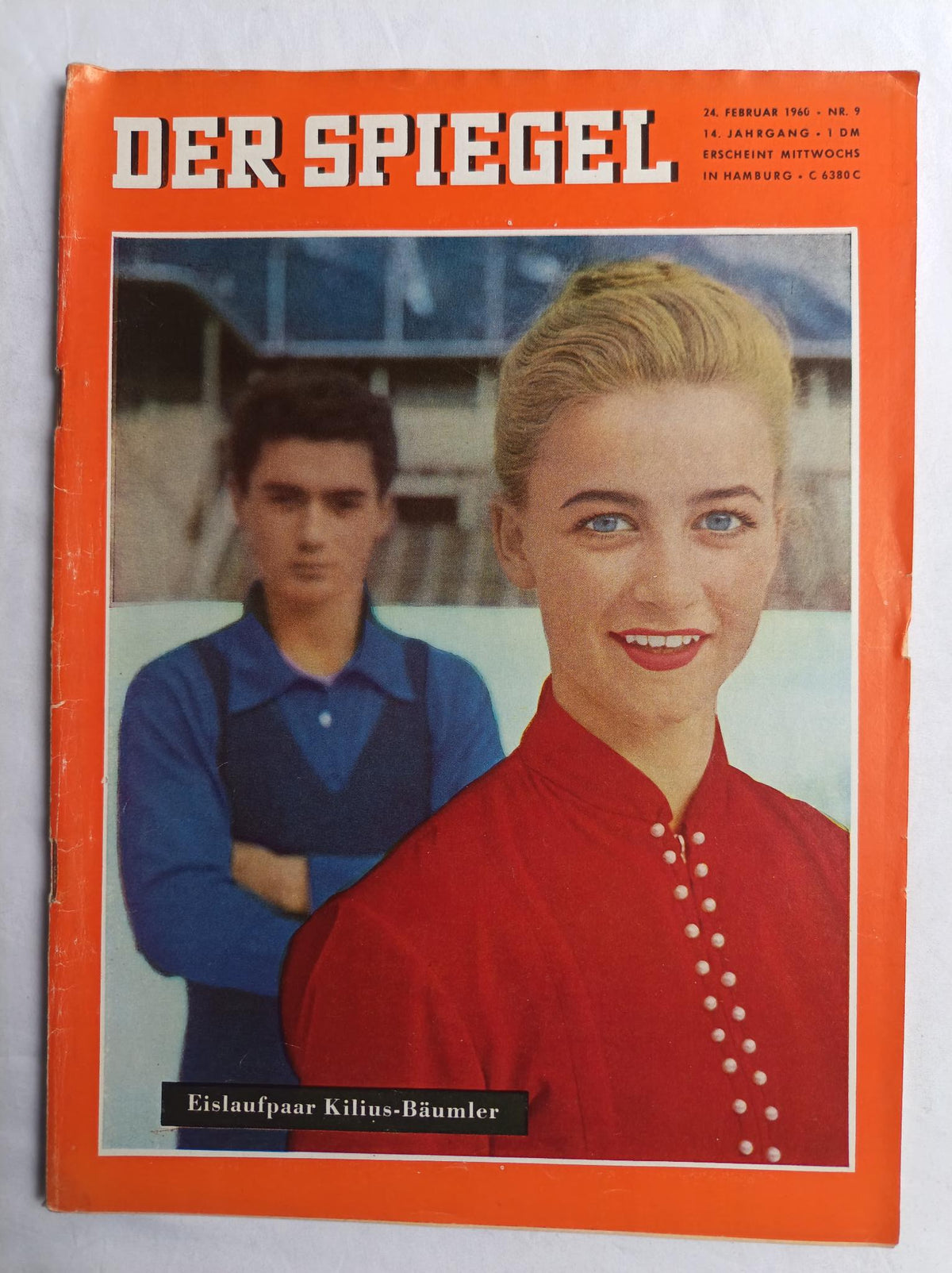 Der Spiegel Eislaufpaar Marika Kilius-Hans-Jürgen Bäumler 24.02.1960 24. 24th February 1960 Nr. 9