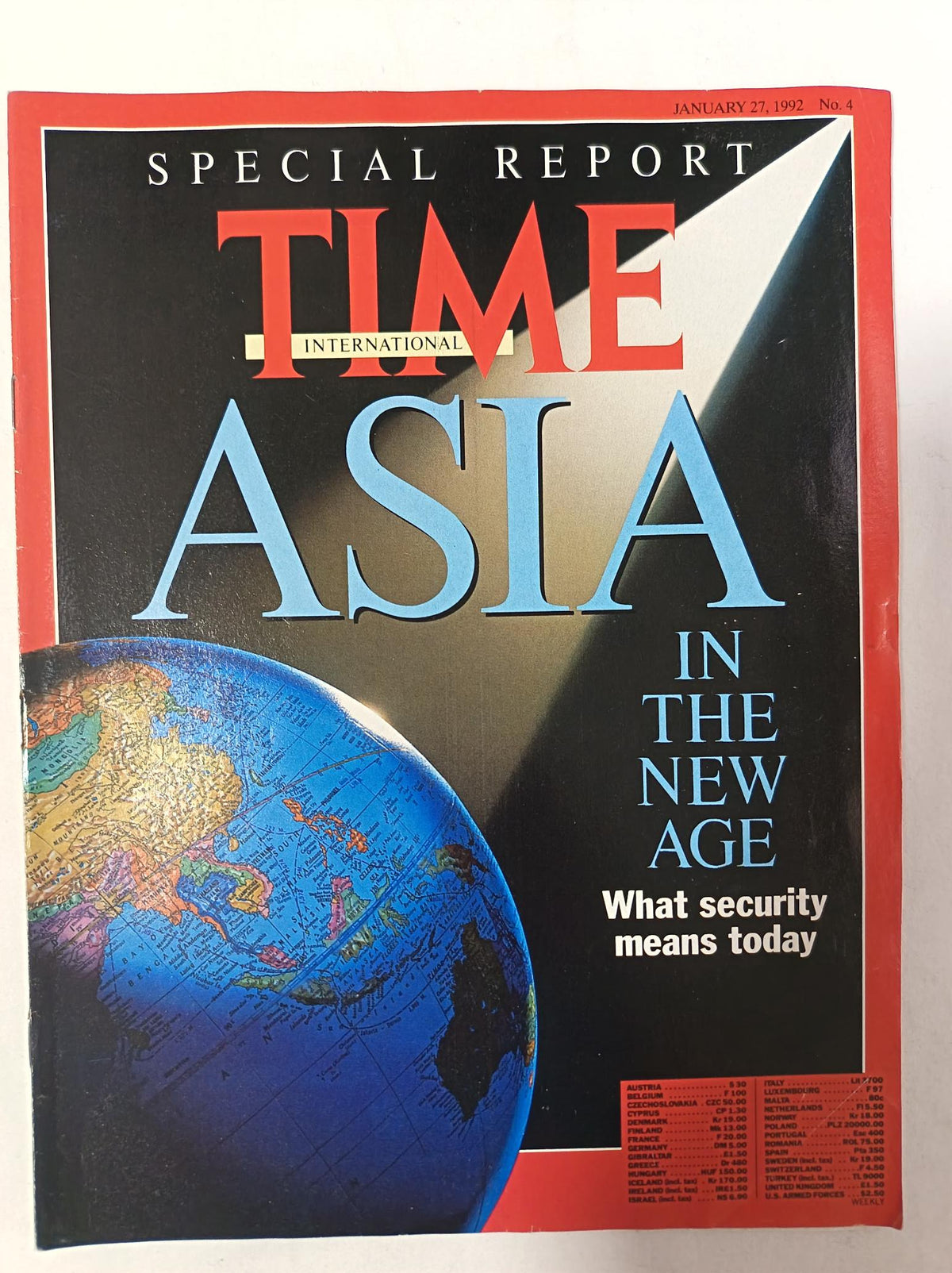 Time magazine Asia in the new Age What the security means today 27.01.1992 No.4